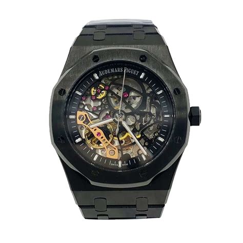 audemars piguet black skeleton